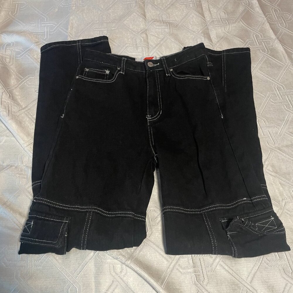 PacSun Formula 1 Cargo Pants Womens 26 Boyfriend F1 Licensed Streetwear 90s